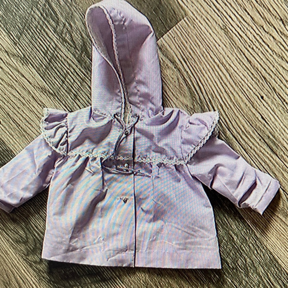 Lilac Hooded Baby Jacket